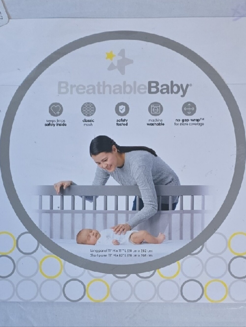 NWT BreathableBaby Classic Mesh Crib Liner